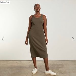 Everlane Midi Dress - Green Size S